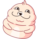 Стикер Белёк #40 ВКонтакте