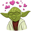 Стикер Праздничный мастер Йода #22 ВКонтакте