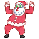 Стикер Мороз и Санта #22 ВКонтакте