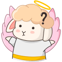 Стикер Энджел #19 ВКонтакте