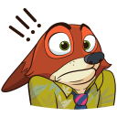 Стикер Ник Уайлд #6 ВКонтакте