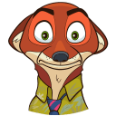 Стикер Ник Уайлд #10 ВКонтакте