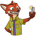 Стикер Ник Уайлд #11 ВКонтакте