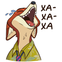 Стикер Ник Уайлд #14 ВКонтакте