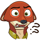 Стикер Ник Уайлд #26 ВКонтакте