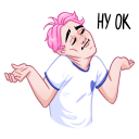 Стикер Бабл и Гам #10 ВКонтакте