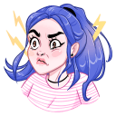 Стикер Бабл и Гам #15 ВКонтакте