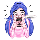 Стикер Бабл и Гам #17 ВКонтакте