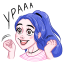 Стикер Бабл и Гам #35 ВКонтакте