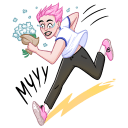 Стикер Бабл и Гам #40 ВКонтакте