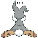 Стикер Зайки #13 ВКонтакте