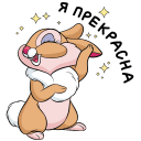 Стикер Зайки #20 ВКонтакте