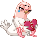 Стикер Голуба #9 ВКонтакте