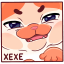 Стикер Миу-Мяу и Кусалочка #10 ВКонтакте