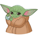 Стикер Мандалорец: Малыш #4 ВКонтакте