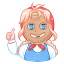 Стикер Маслёна #2 ВКонтакте