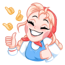 Стикер Маслёна #16 ВКонтакте