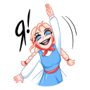 Стикер Маслёна #31 ВКонтакте