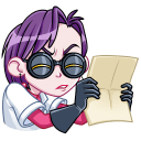 Стикер Мэри Вольт #11 ВКонтакте