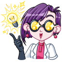 Стикер Мэри Вольт #15 ВКонтакте