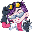 Стикер Мэри Вольт #20 ВКонтакте