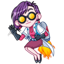 Стикер Мэри Вольт #25 ВКонтакте