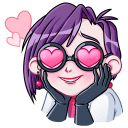 Стикер Мэри Вольт #27 ВКонтакте