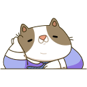 Стикер Офисный кот #5 ВКонтакте
