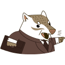 Стикер Офисный кот #9 ВКонтакте