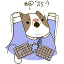 Стикер Офисный кот #11 ВКонтакте