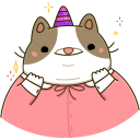 Стикер Офисный кот #15 ВКонтакте