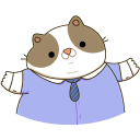 Стикер Офисный кот #27 ВКонтакте