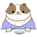 Стикер Офисный кот #32 ВКонтакте