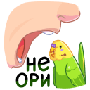 Стикер Попуги #13 ВКонтакте