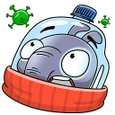 Стикер Тапир Тэпси #5 ВКонтакте