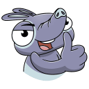 Стикер Тапир Тэпси #13 ВКонтакте