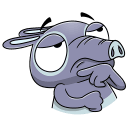 Стикер Тапир Тэпси #36 ВКонтакте