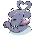 Стикер Тапир Тэпси #40 ВКонтакте