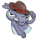 Стикер Тапир Тэпси #41 ВКонтакте