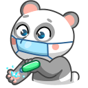 Стикер Панда Мия #7 ВКонтакте