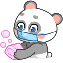 Стикер Панда Мия #18 ВКонтакте