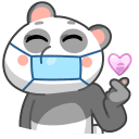 Стикер Панда Мия #23 ВКонтакте