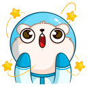 Стикер КосмоМишка #6 ВКонтакте