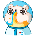 Стикер КосмоМишка #7 ВКонтакте