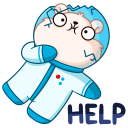 Стикер КосмоМишка #9 ВКонтакте