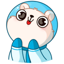 Стикер КосмоМишка #10 ВКонтакте