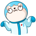 Стикер КосмоМишка #18 ВКонтакте