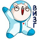 Стикер КосмоМишка #38 ВКонтакте