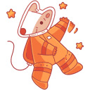 Стикер Белка и Стрелка #2 ВКонтакте