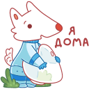 Стикер Белка и Стрелка #5 ВКонтакте